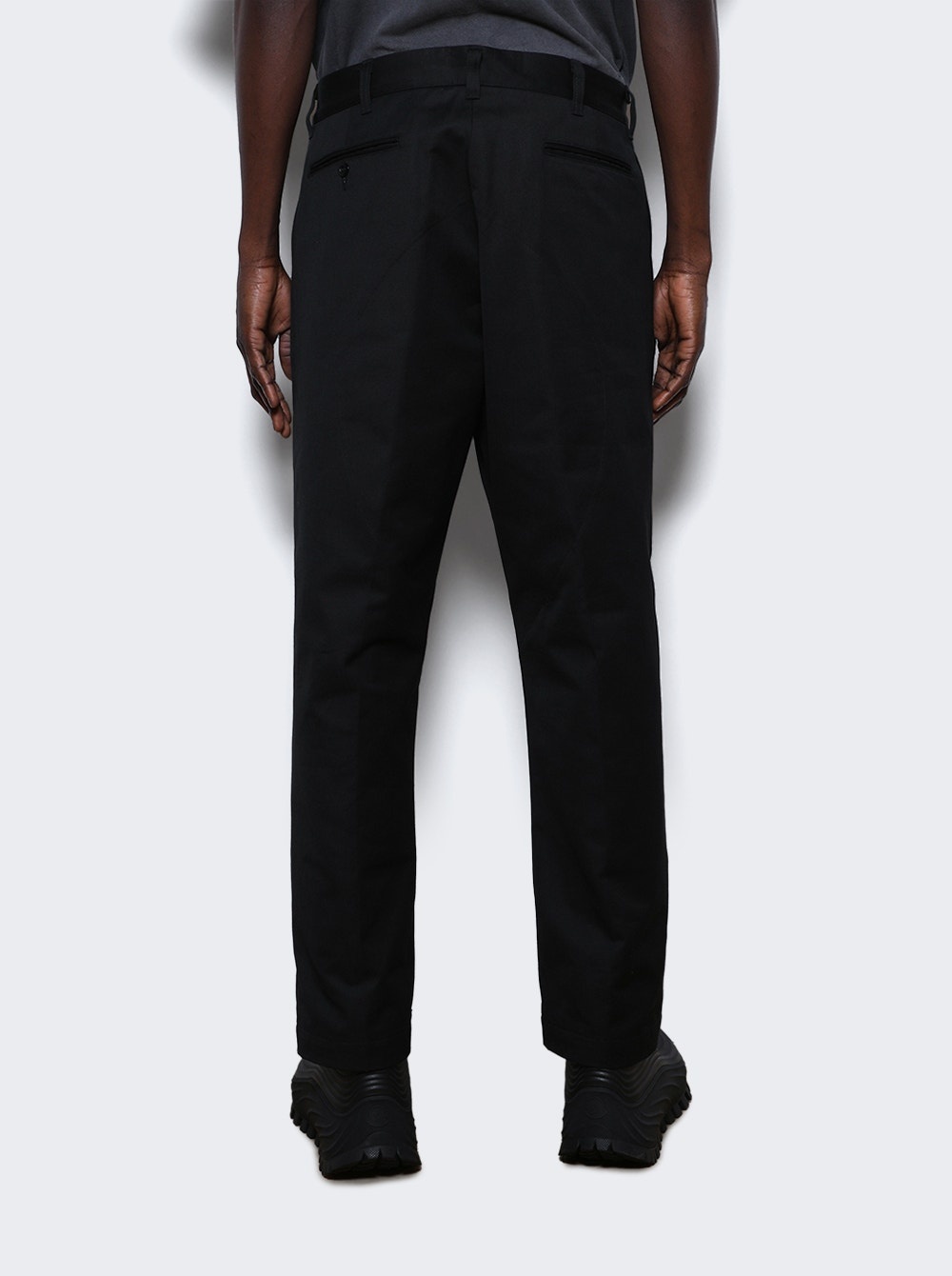 Wide Chino Pants Black - 5
