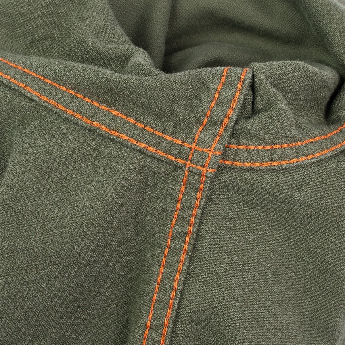 IHSH-330-ODG 9oz Raised Whipcord Western Shirt - Olive - 13