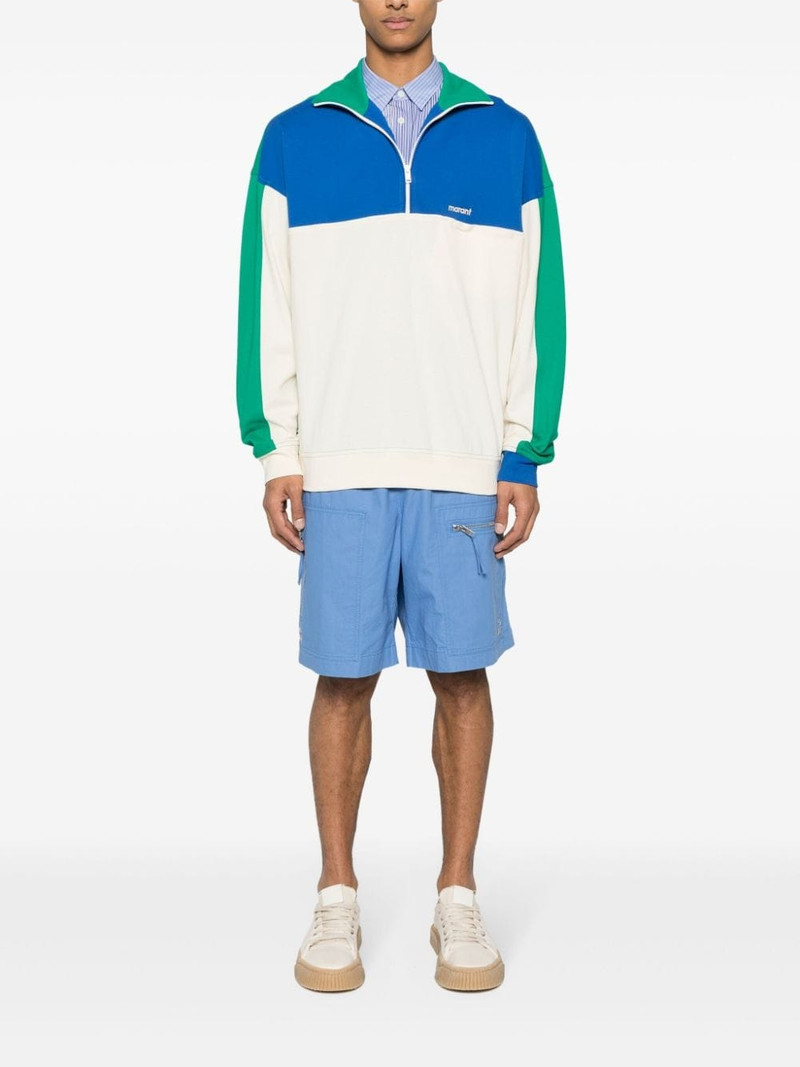 Isabel Marant Nahlan cotton cargo shorts outlook