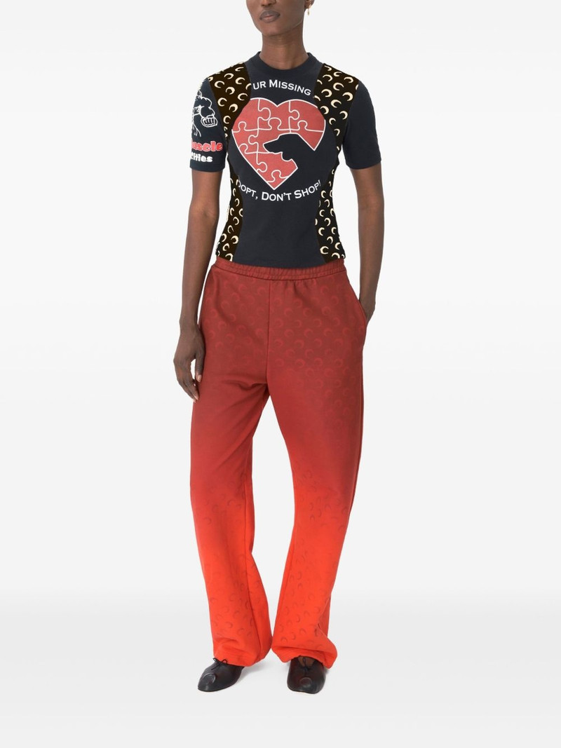 Marine Serre Moon faded track pants outlook