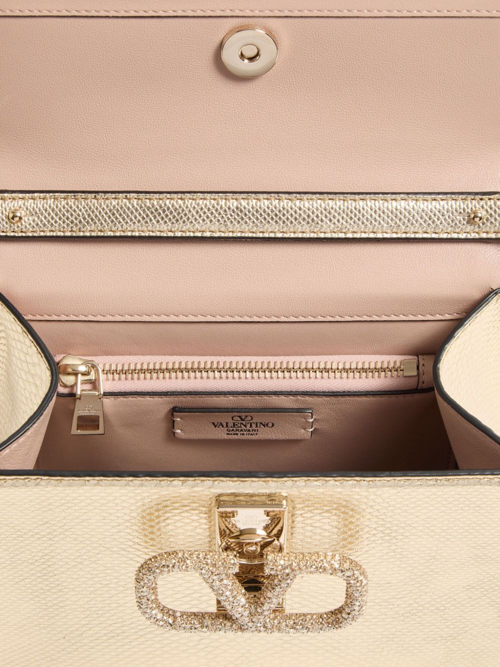 mini VSling metallic tote bag - 5