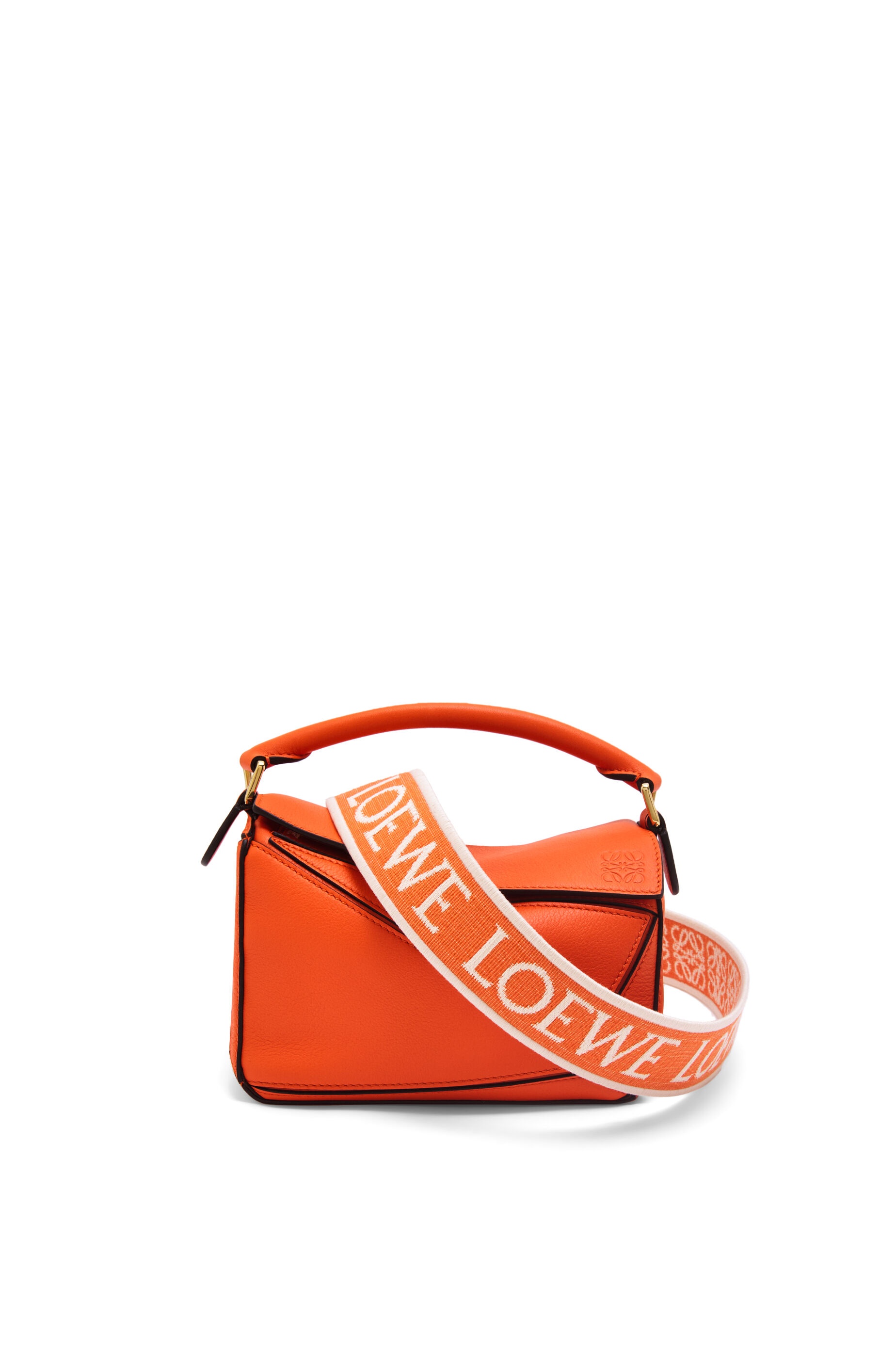 Anagram strap in jacquard and calfskin - 3