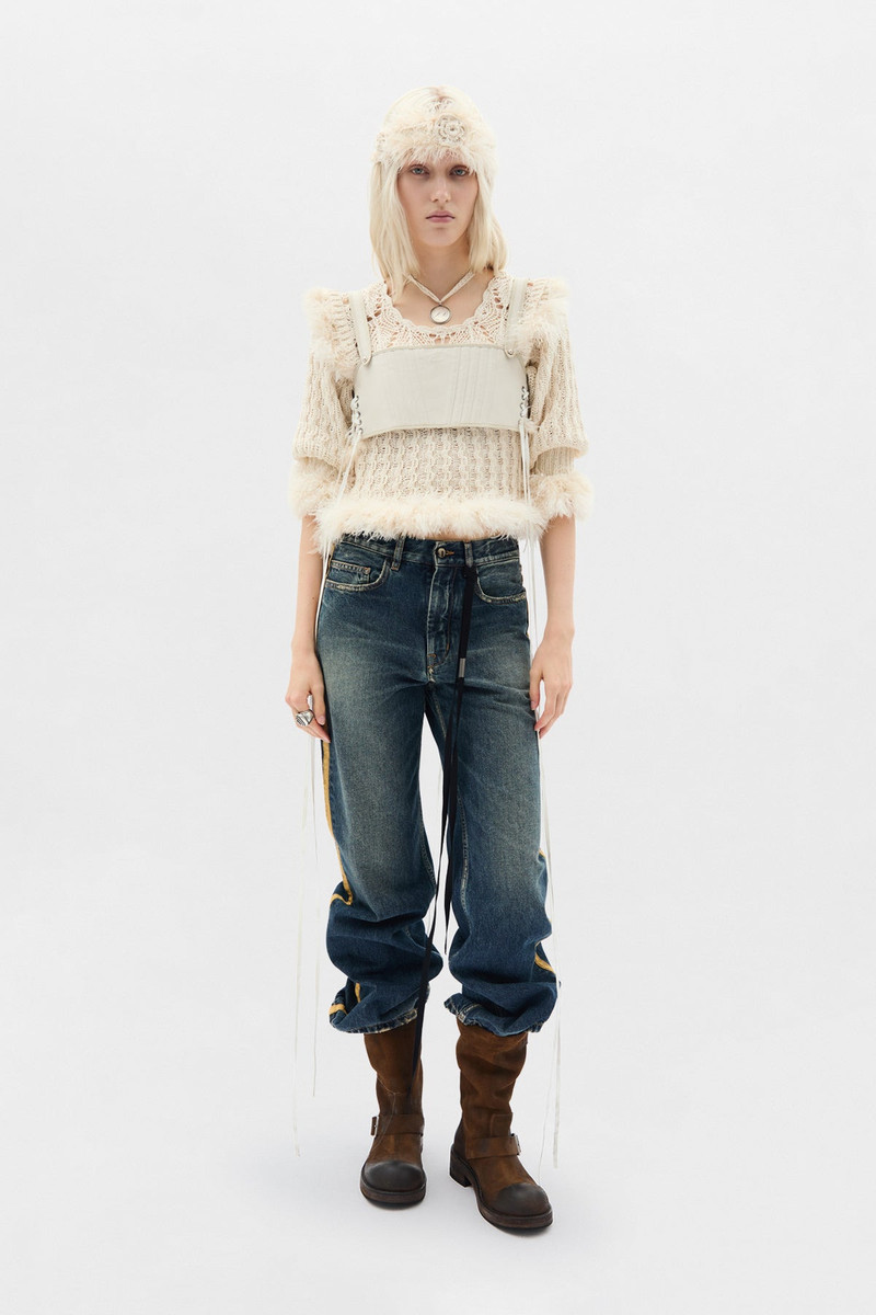 Dudu Scallop Neck Fitted Sweater 4