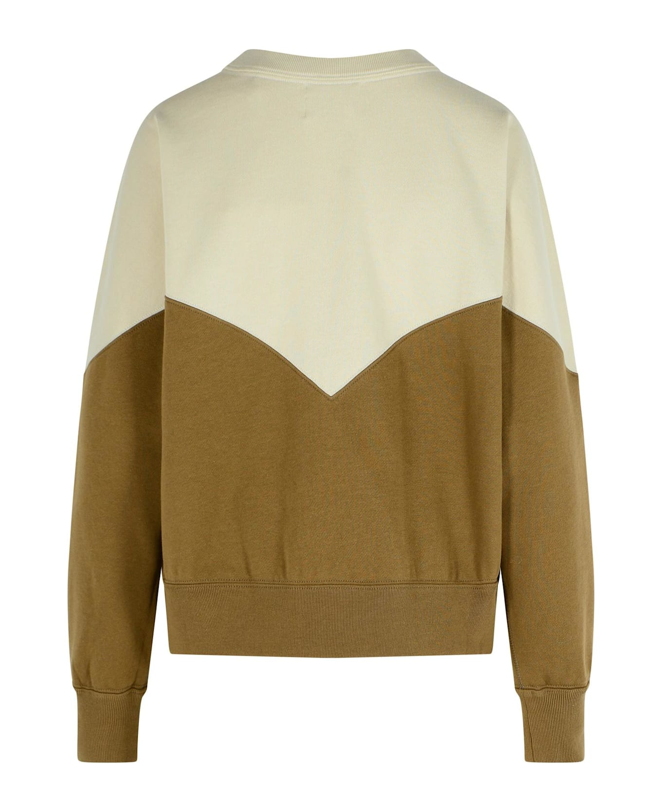 'khaki Houston' Dark Cotton Blend Sweatshirt - 3