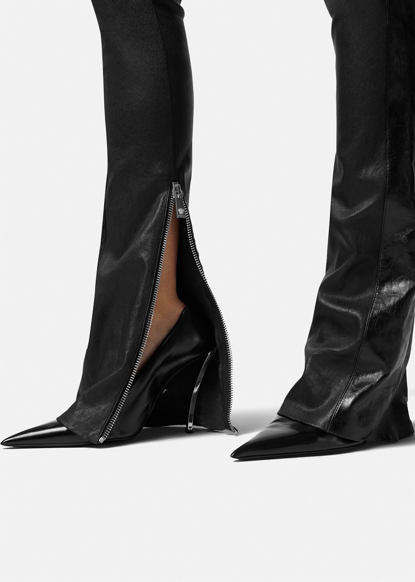 Fringed Leather Pants - 6