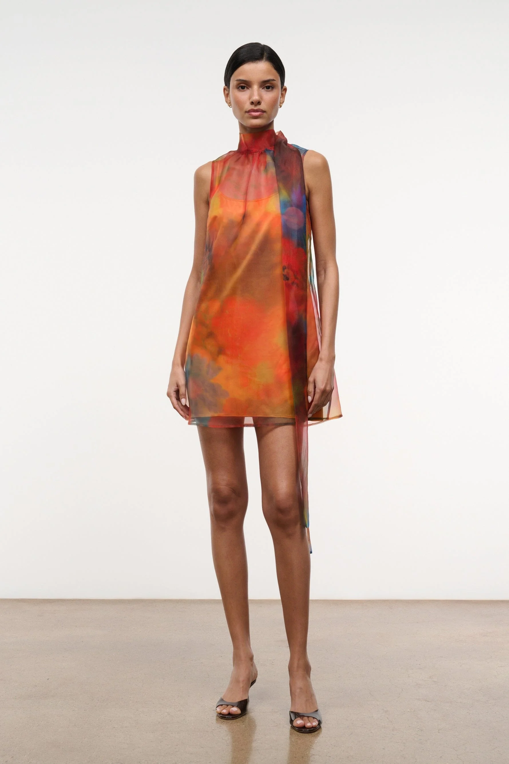 STAUD ALBEE MINI DRESS SUPERBLOOM - 1
