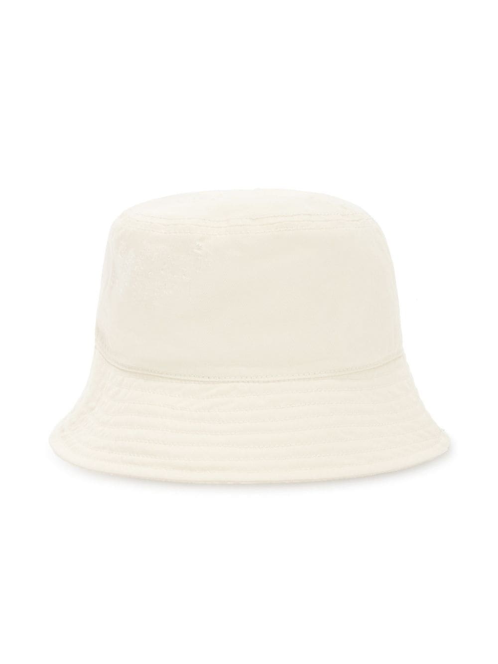 logo-print cotton bucket hat - 2