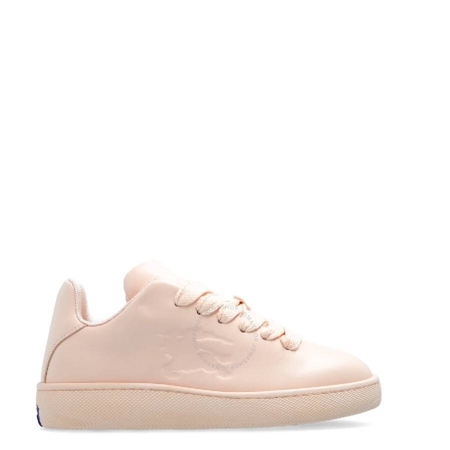 Burberry Leather Box Sneakers With Equestrian Knight Motif - 1