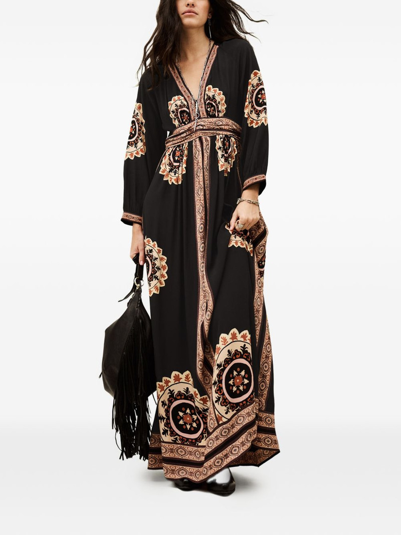 ba&sh Vera V-neck printed dress outlook