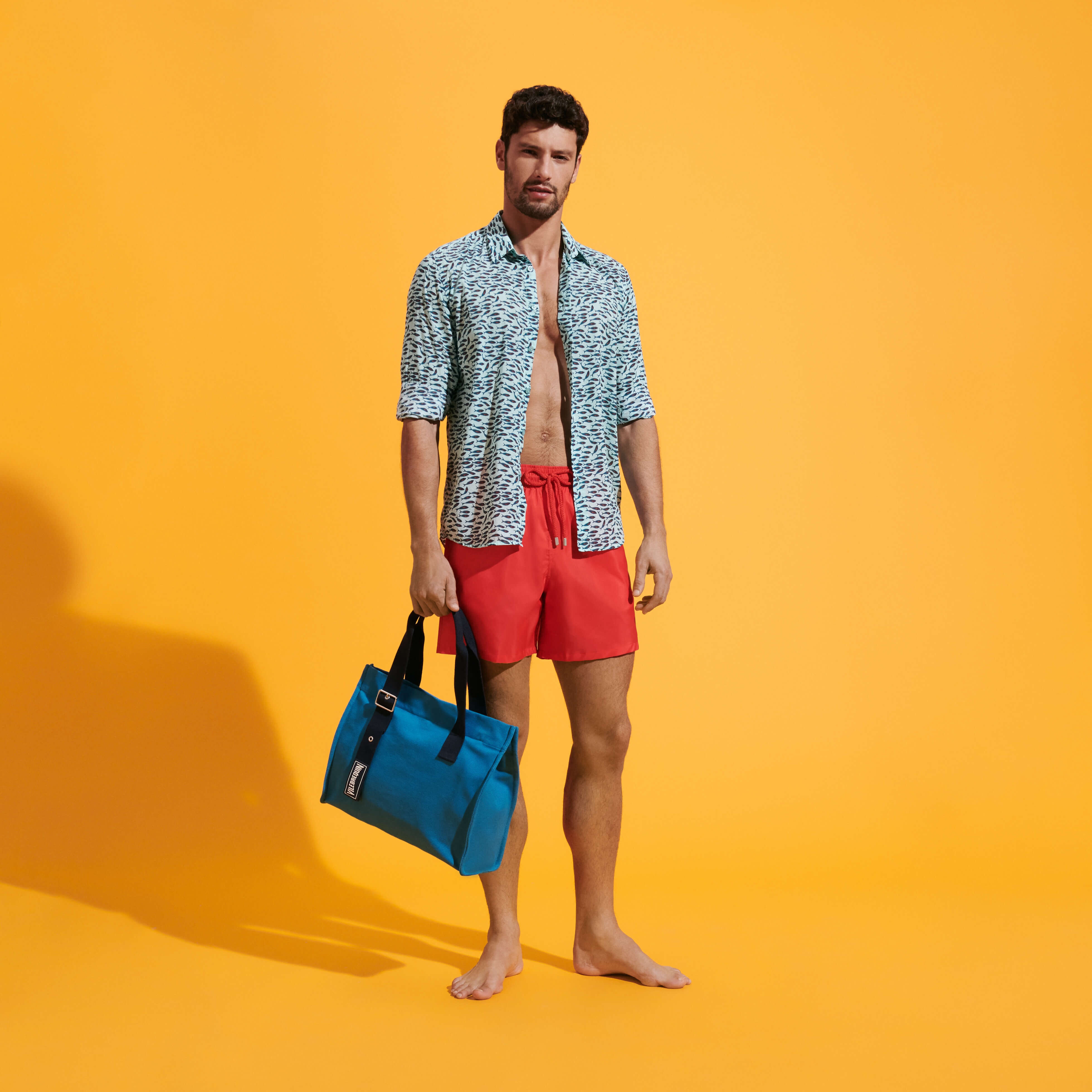 Men Swim Trunks Ultra-light and packable Solid - 5