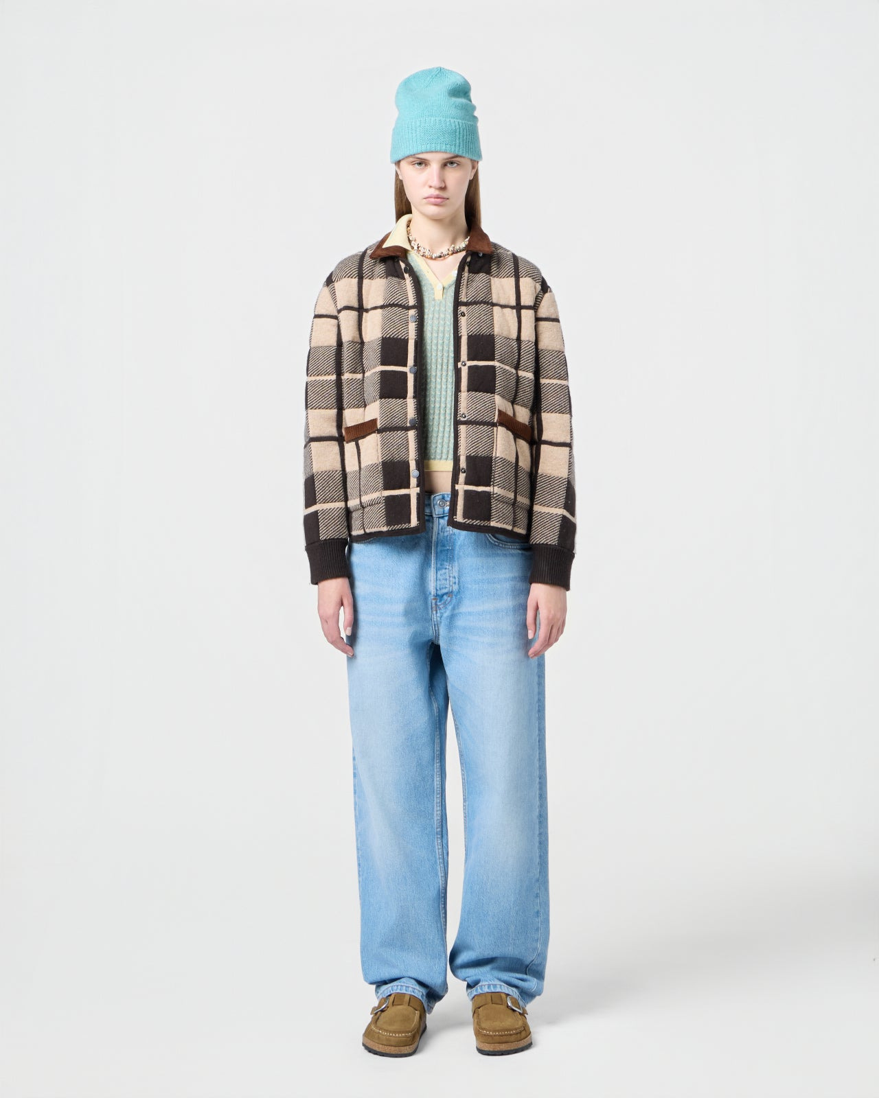Quilted Plaid Liner Jacket - 4