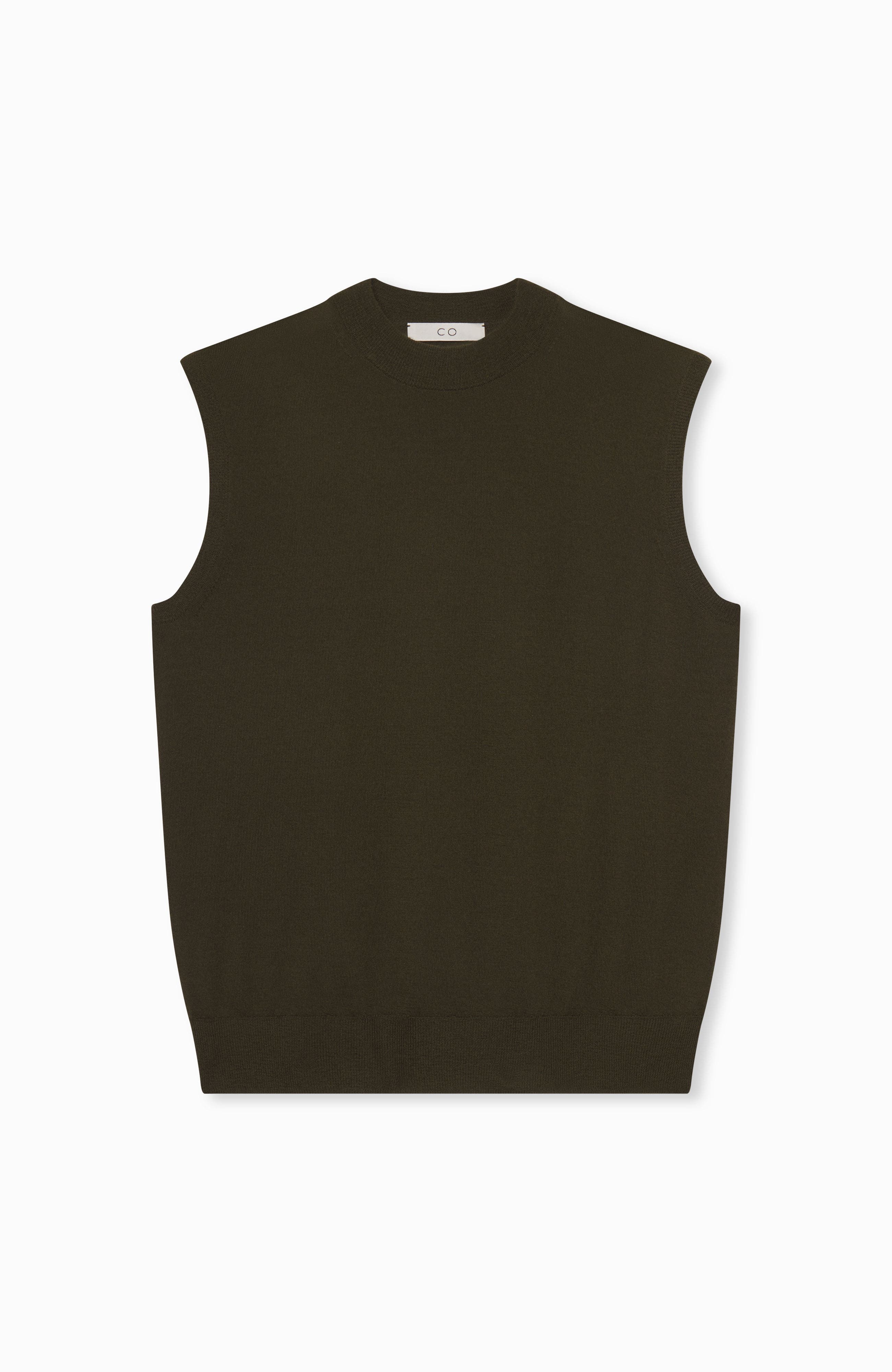 CO Shell Tank in Fine Cashmere in Olive at Nordstrom - 4