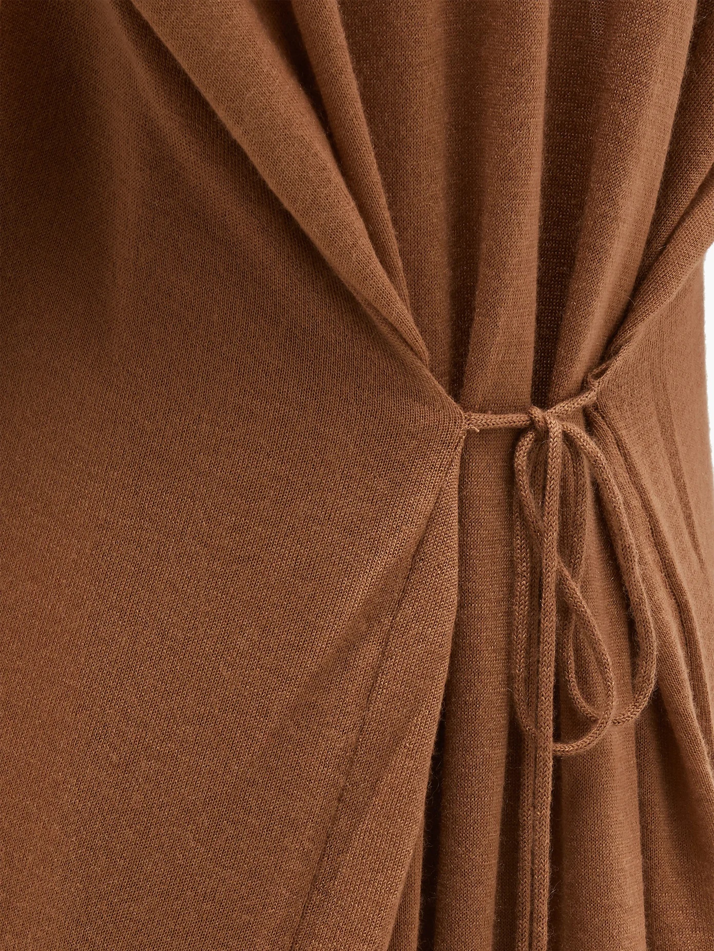 No.139 Caftan tie-back cashmere maxi dress - 3