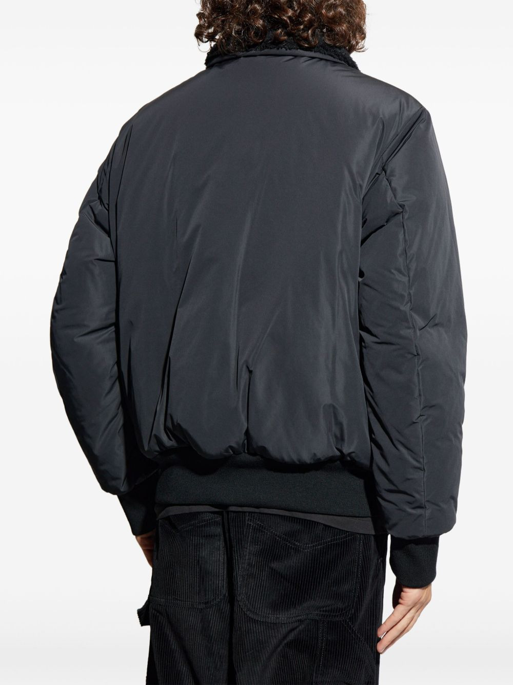 sherpa-collar bomber jacket - 5
