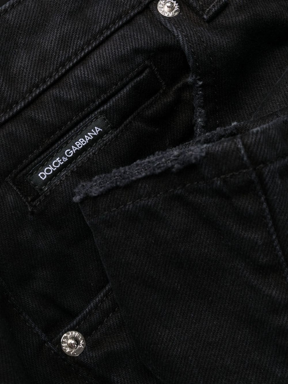 distressed slim-leg jeans - 6