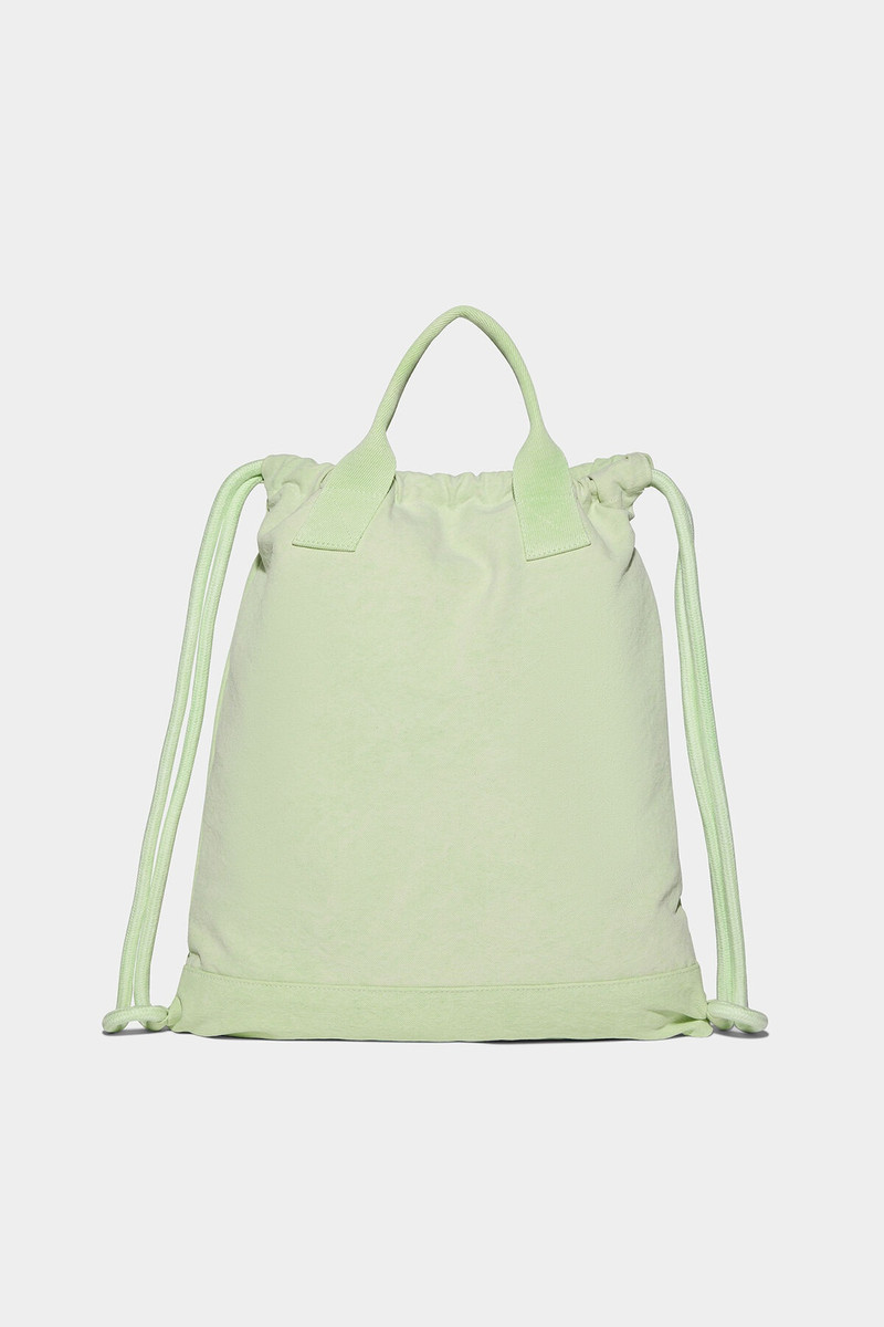 DSQUARED2 SMILEY ORGANIC COTTON DRAWSTRING BACKPACK outlook