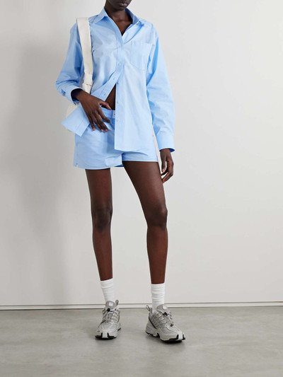 Alexander Wang Cotton-poplin shorts outlook