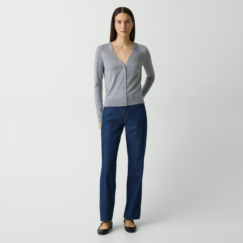 Theory V-Neck Cardigan in Regal Wool outlook