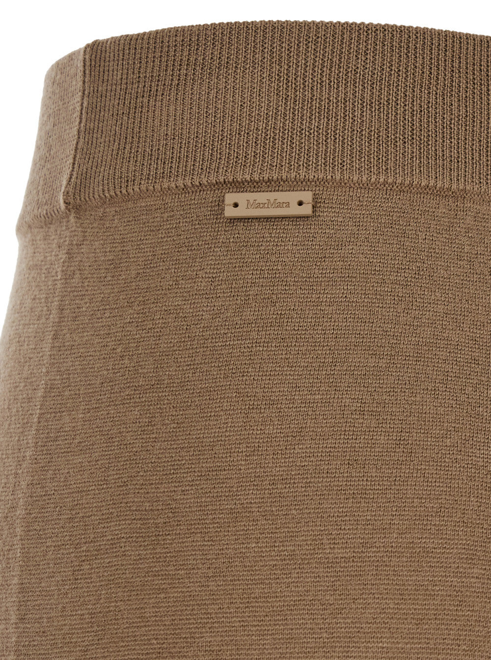 Max Mara Women 'Nigeria' Brown Pants With Elastic Waist And Wide Leg In Wool Woman - 3