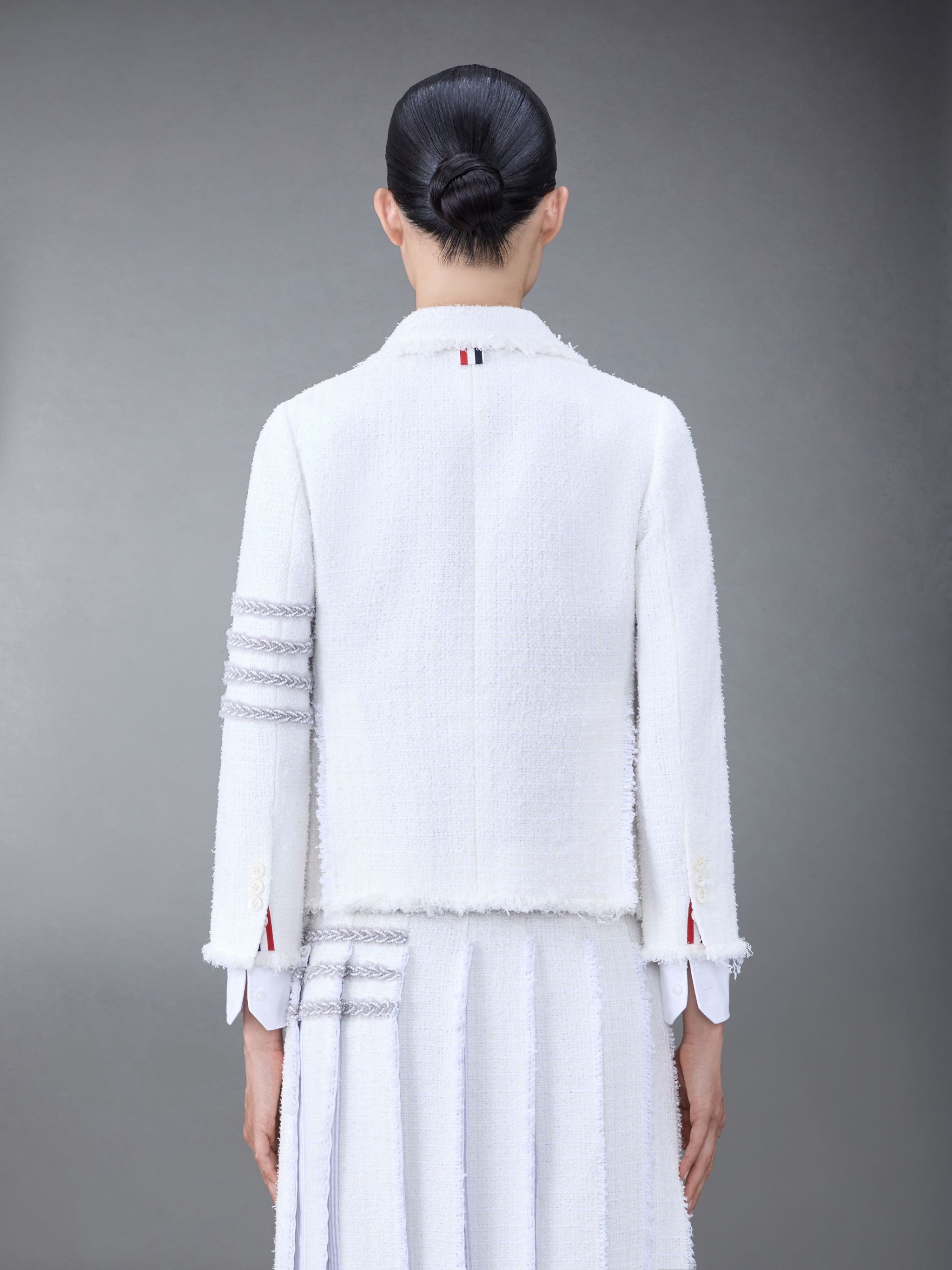 4-Bar tweed jacket - 2