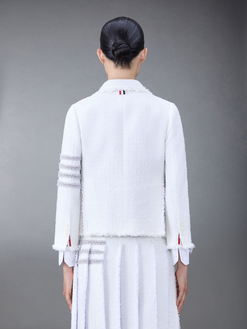 Thom Browne 4-Bar tweed jacket outlook