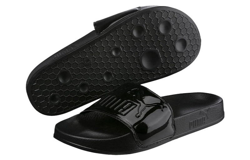 PUMA (WMNS) PUMA Leadcat Patent Slide Black 367282-01 outlook