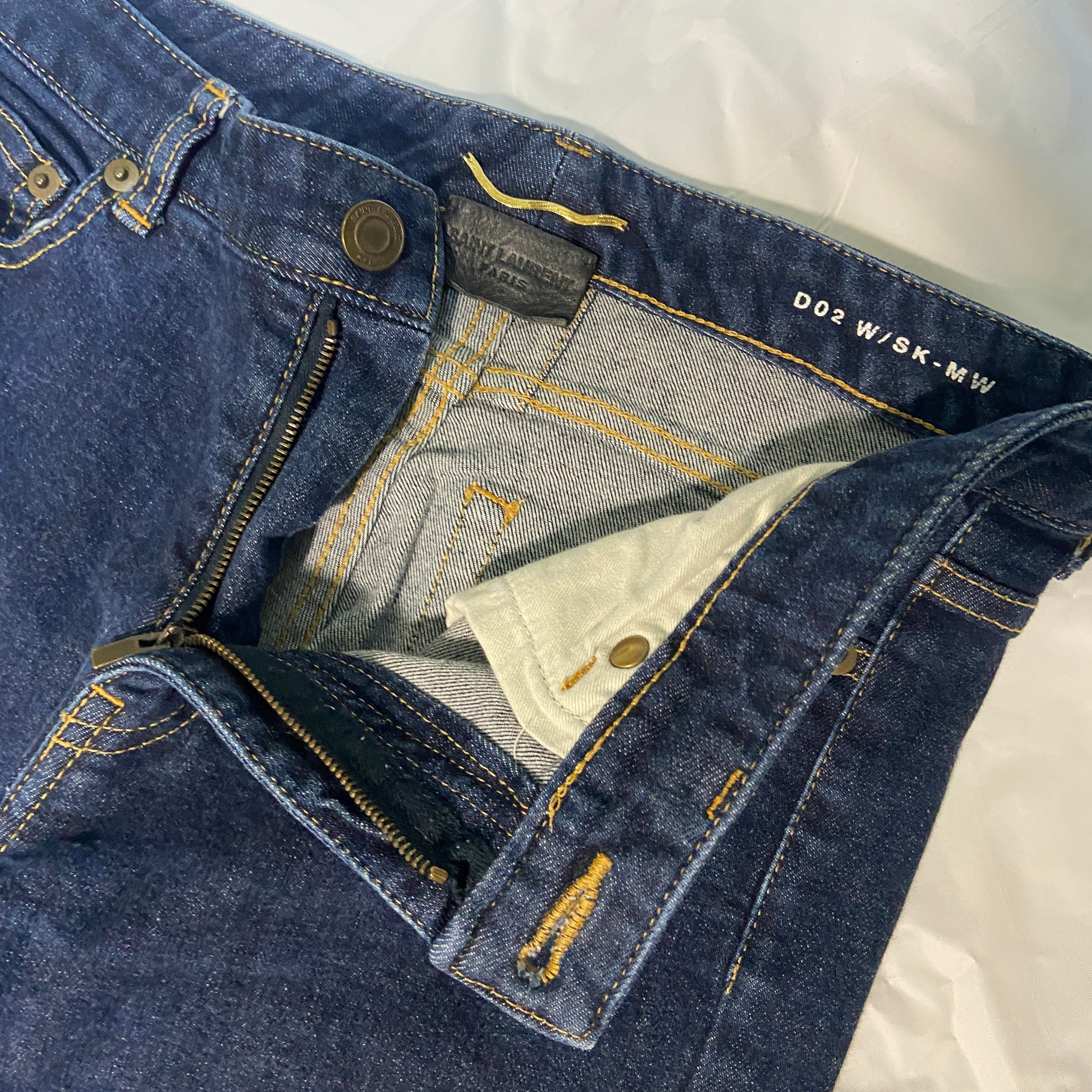 Saint laurent D02 unwashed skinny jeans 29 - 3