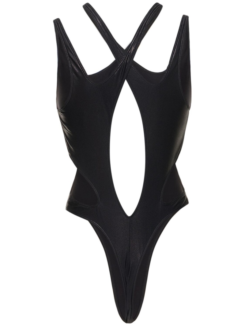Lycra cut out one piece swimsuit - 5