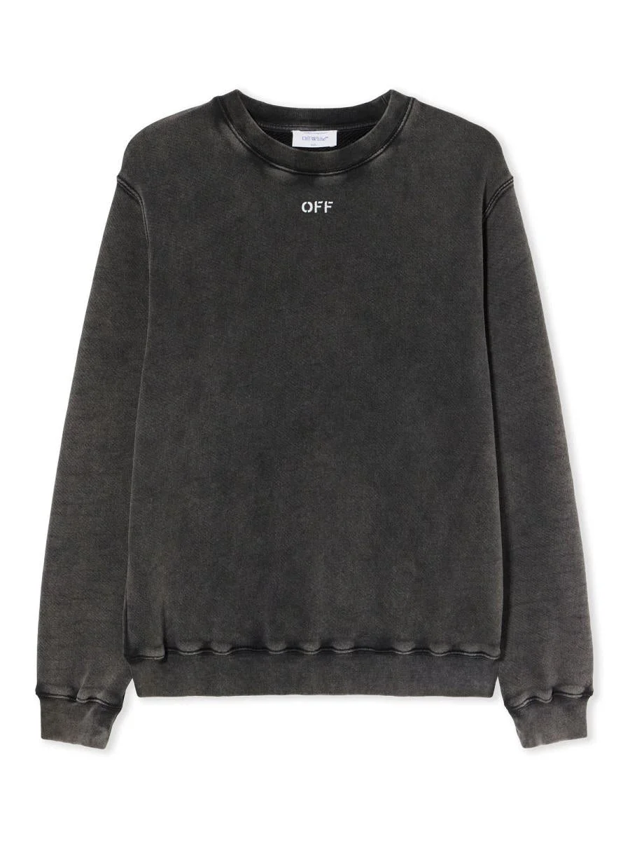 Off-White "Check Flan Arrow Logo" Sweatshirt - 1