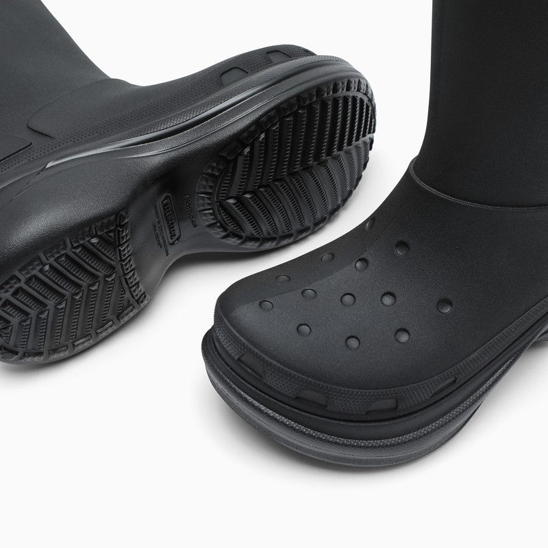 Balenciaga Black Crocs Boots Men - 5