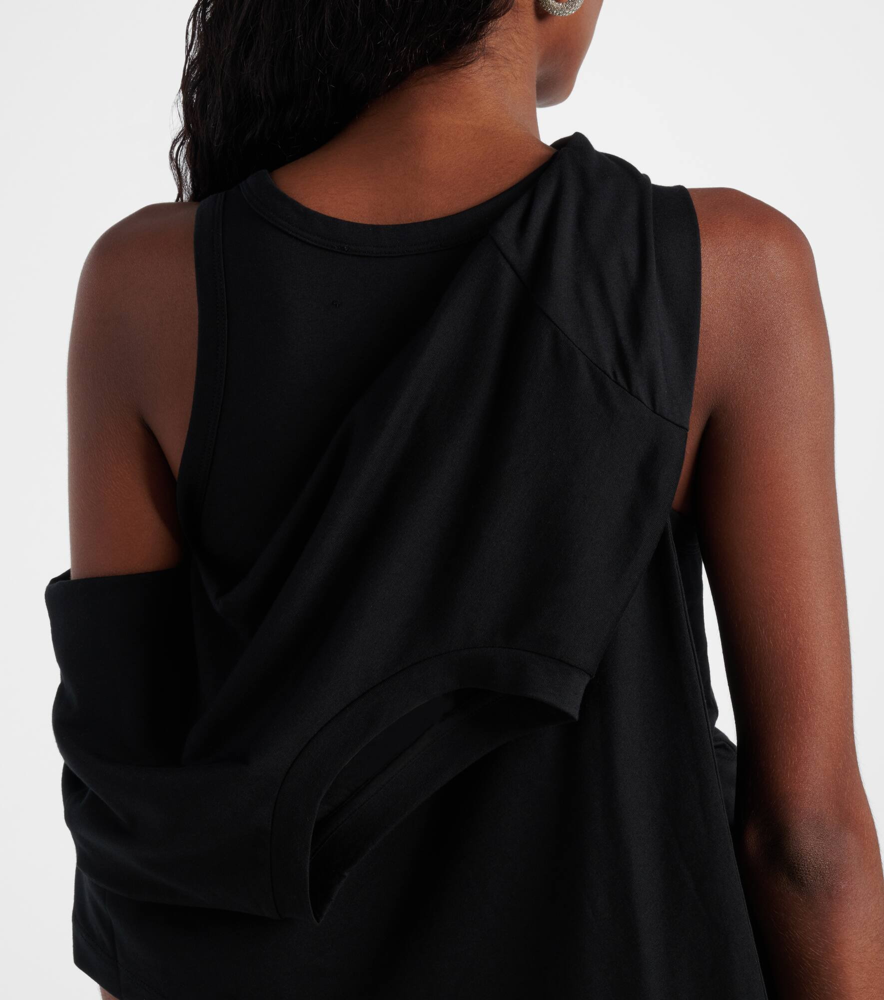 Layered cotton-blend jersey maxi dress - 6