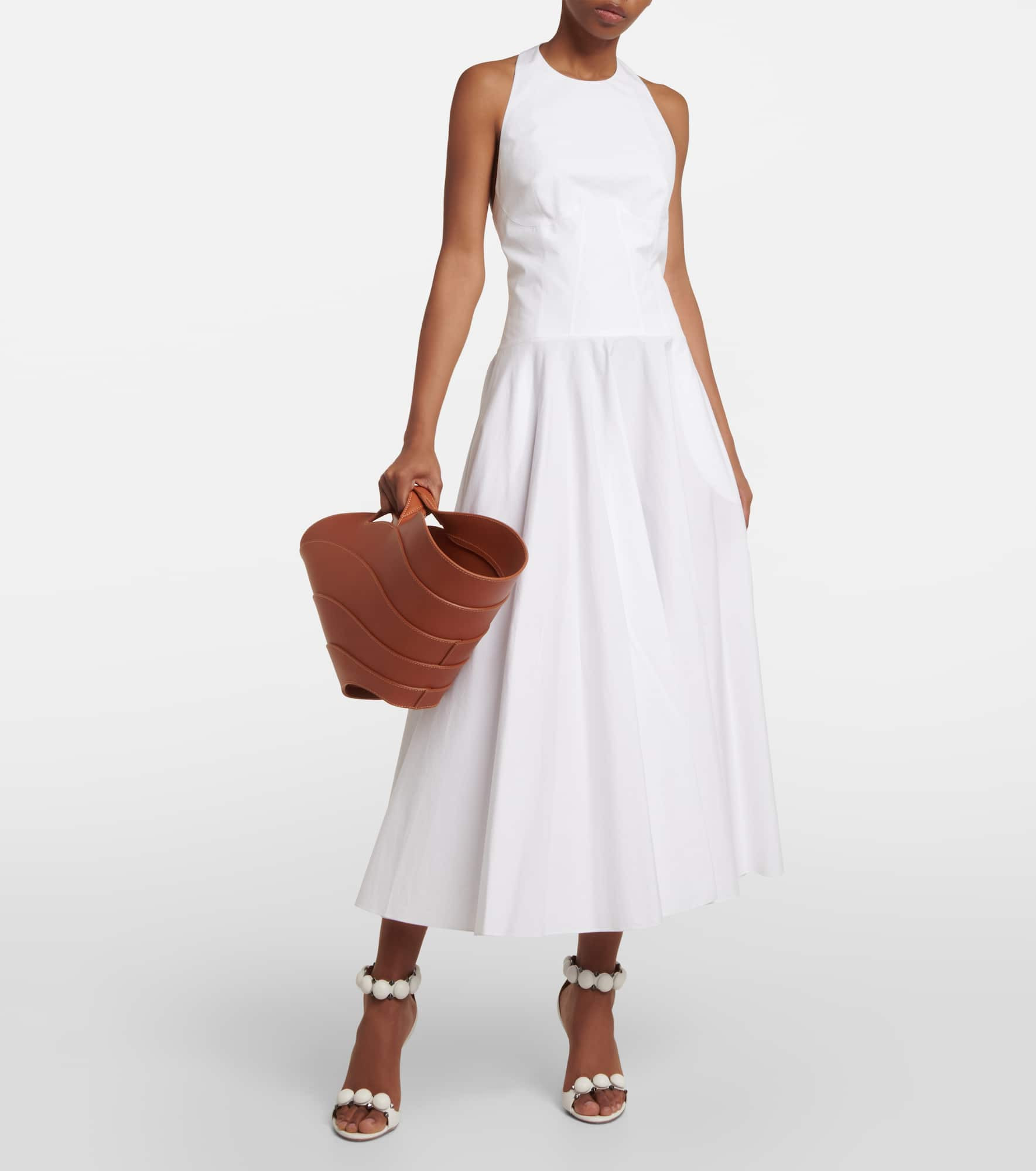 Khaima Medium leather tote bag - 5