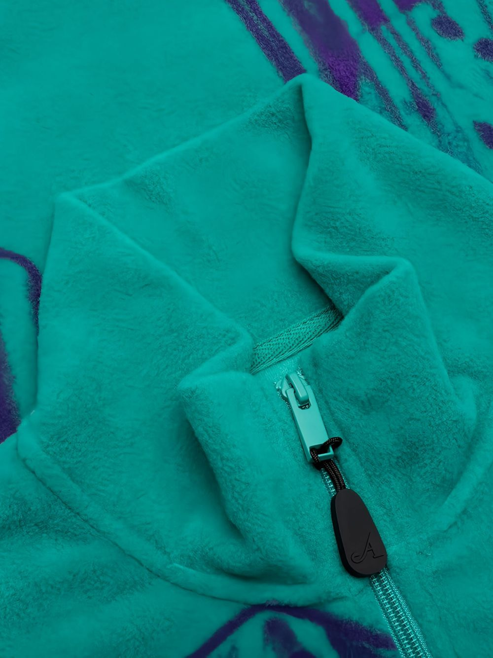 Dice-print fleece quarter-zip sweatshirt - 4