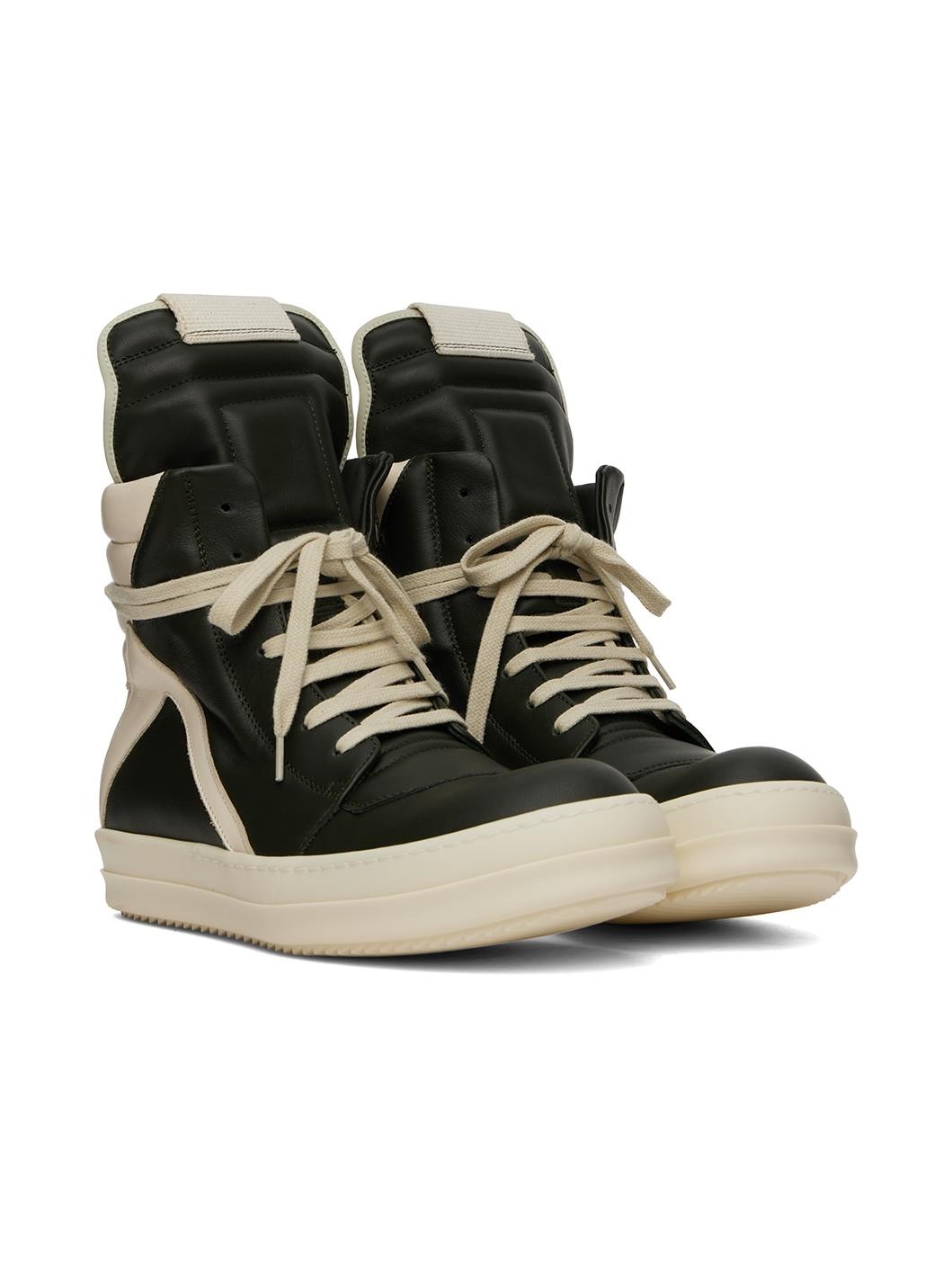 Green & Off-White Porterville Geobasket Sneakers - 4