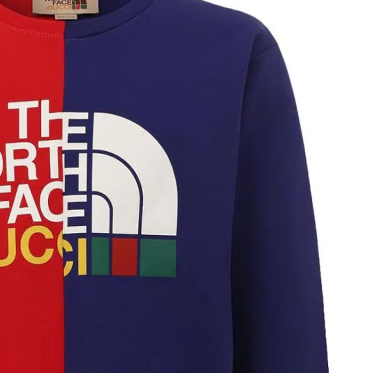 Gucci x The North Face Sweatshirt 'Blue Red' 671500-XJDRE-6051 - 4