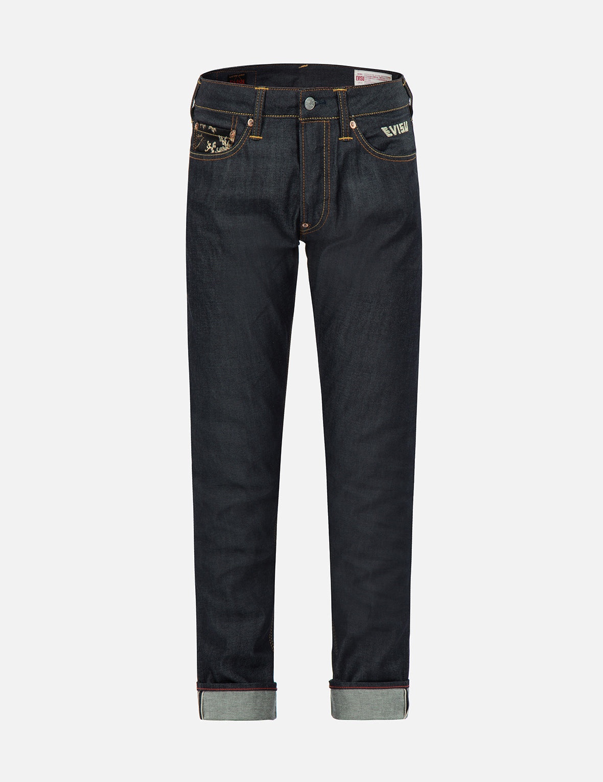 Brocade Daicock Insert with Multi-Pocket Carrot-Fit Jeans #2017 - 2