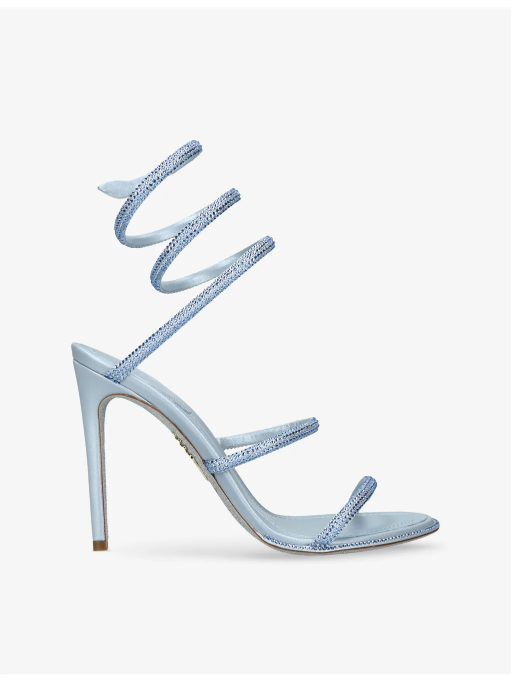 Cleo 105 Crystal-Embellished Satin Heeled Sandals - 1