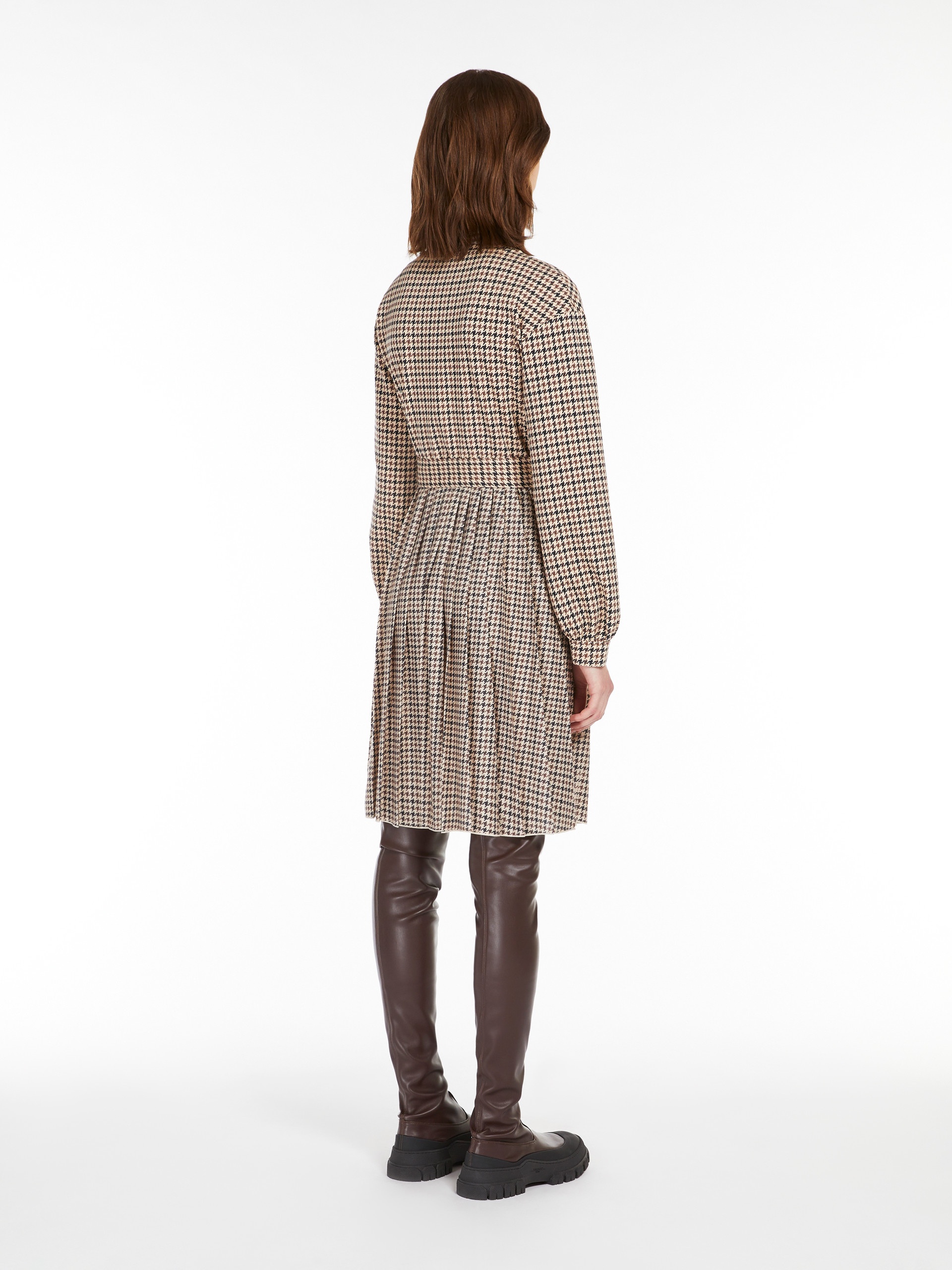 VETTA Fit-and-flare printed jersey dress - 4
