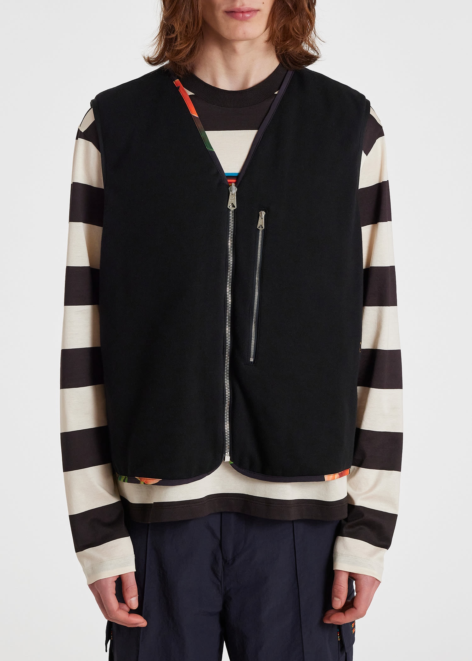 'Tulip' Print Reversible Gilet - 9