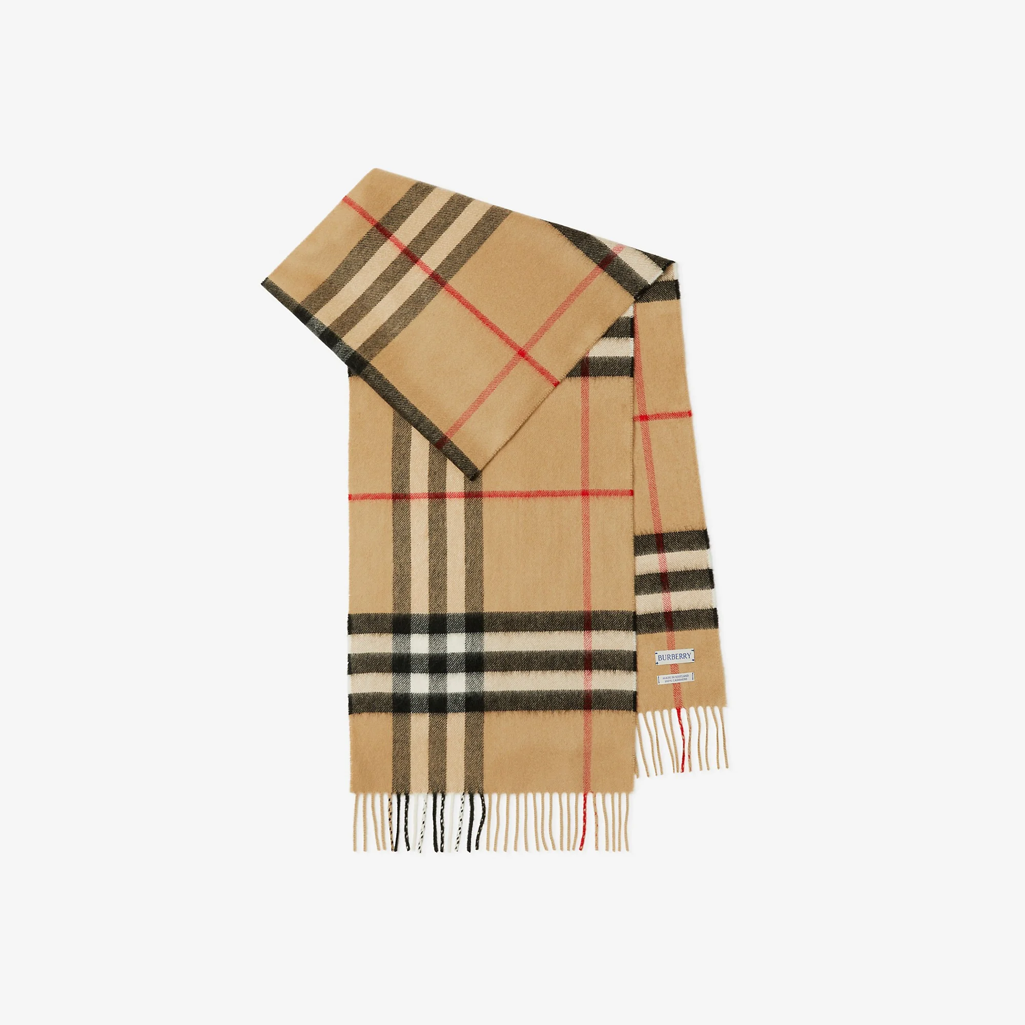 Check Cashmere Scarf - 1