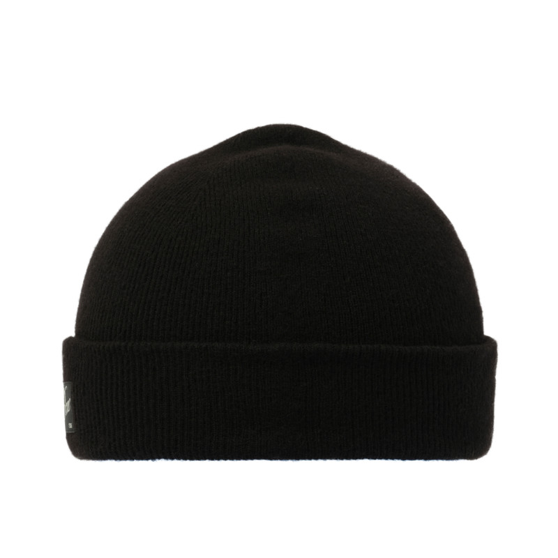 We11done Patched Knit Beanie in Black outlook