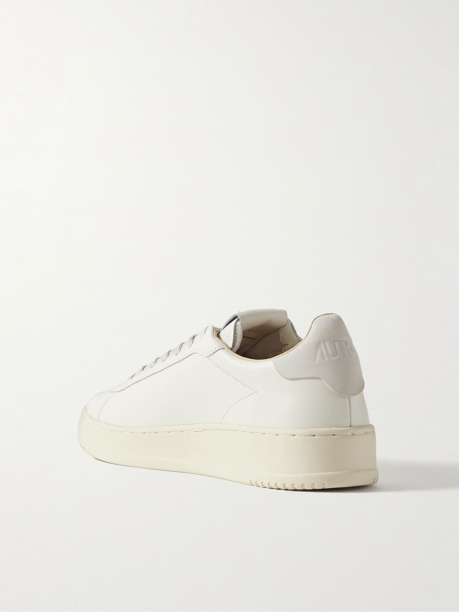 Dallas Nubuck-Trimmed Leather Sneakers White - 4