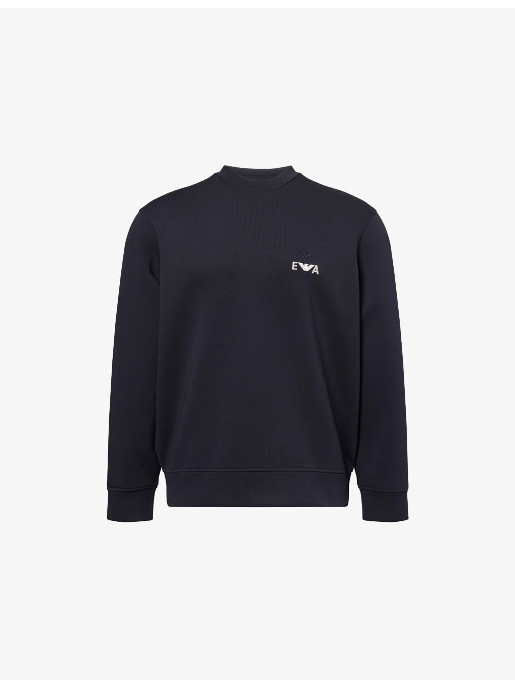 Embroidered-Logo Crewneck Cotton-Jersey Sweatshirt - 1