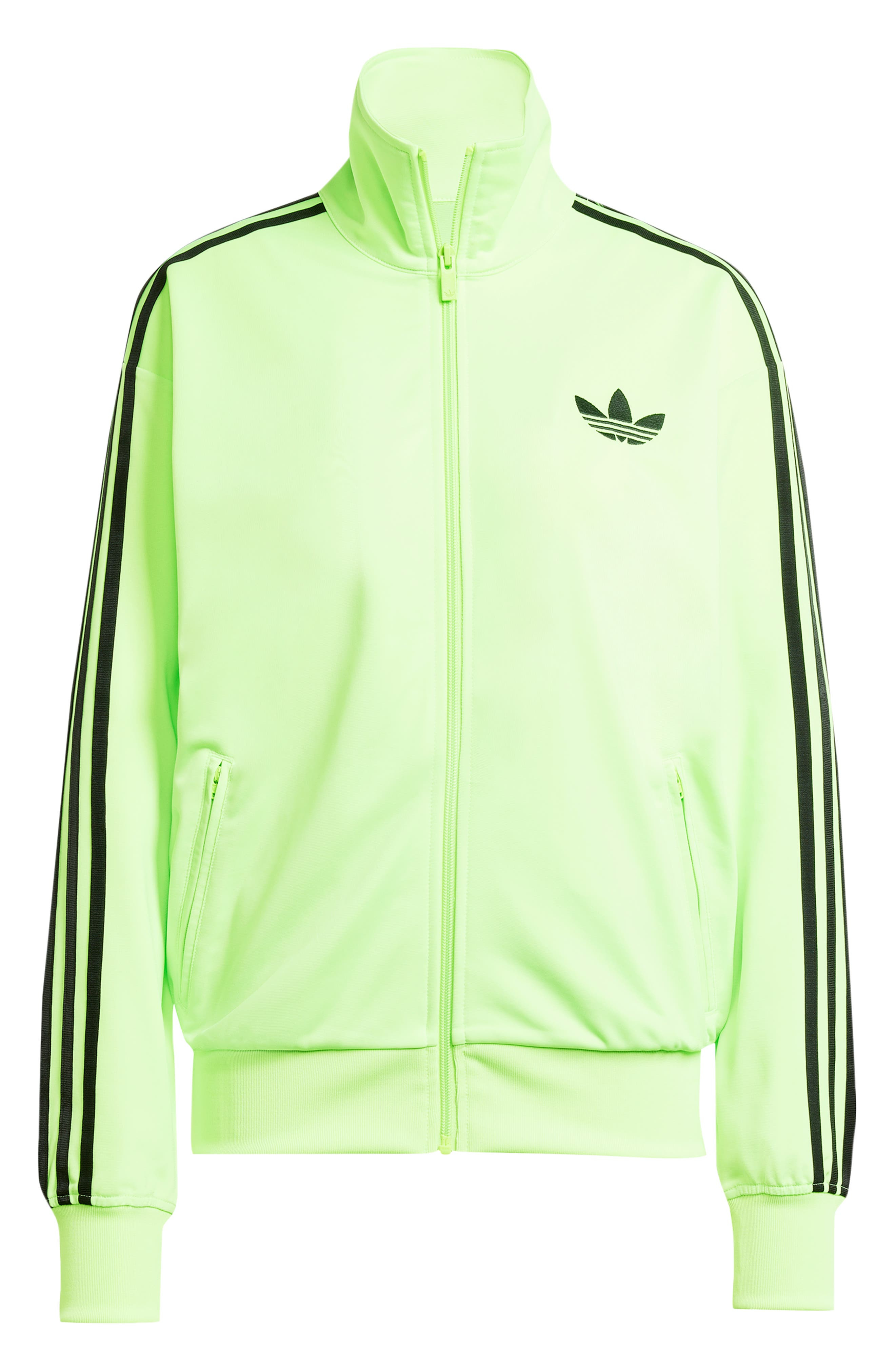adidas Firebird Recycled Polyester Track Jacket in Green/Black at Nordstrom - 4