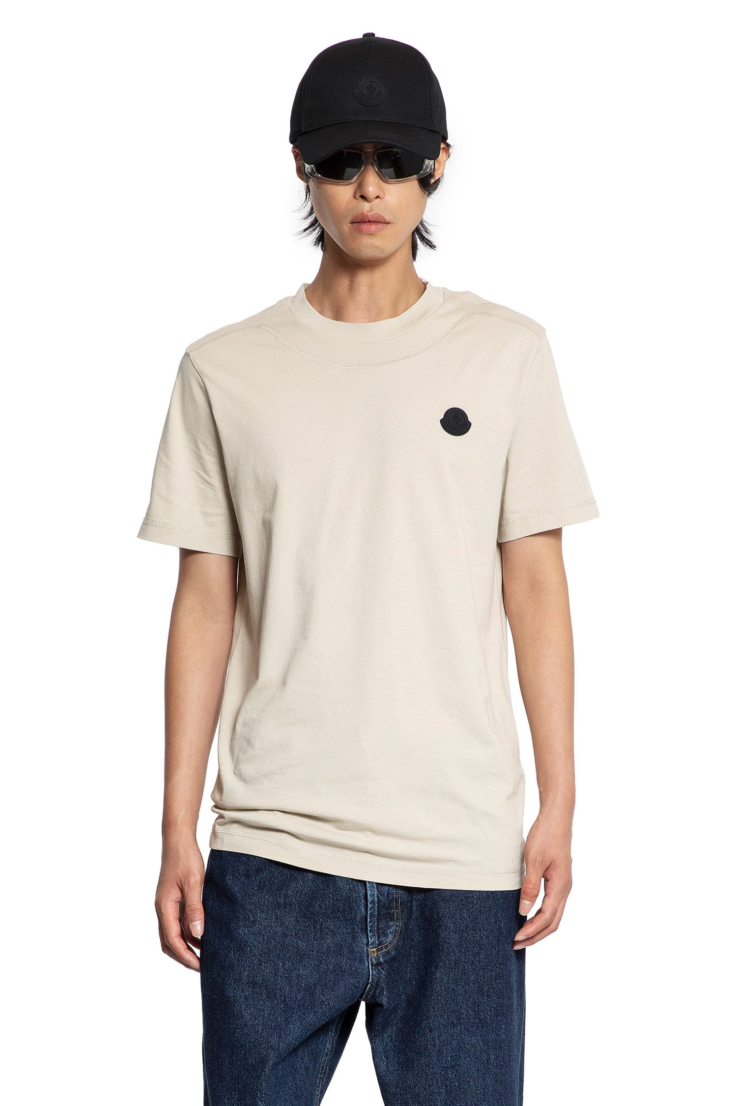 Logo-Patch-Cotton-T-Shirt - 5