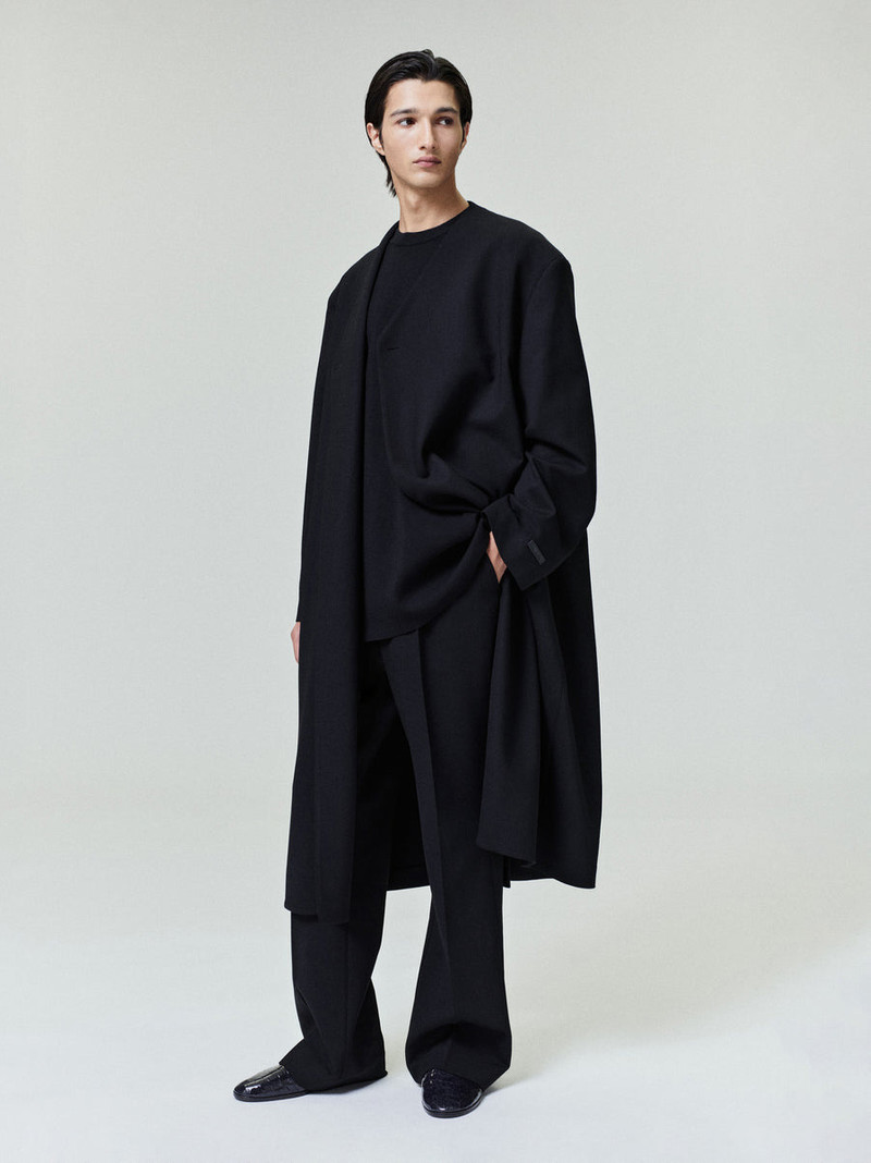 Fear of God Double Weave Wool Double Breasted Lapelless Coat outlook