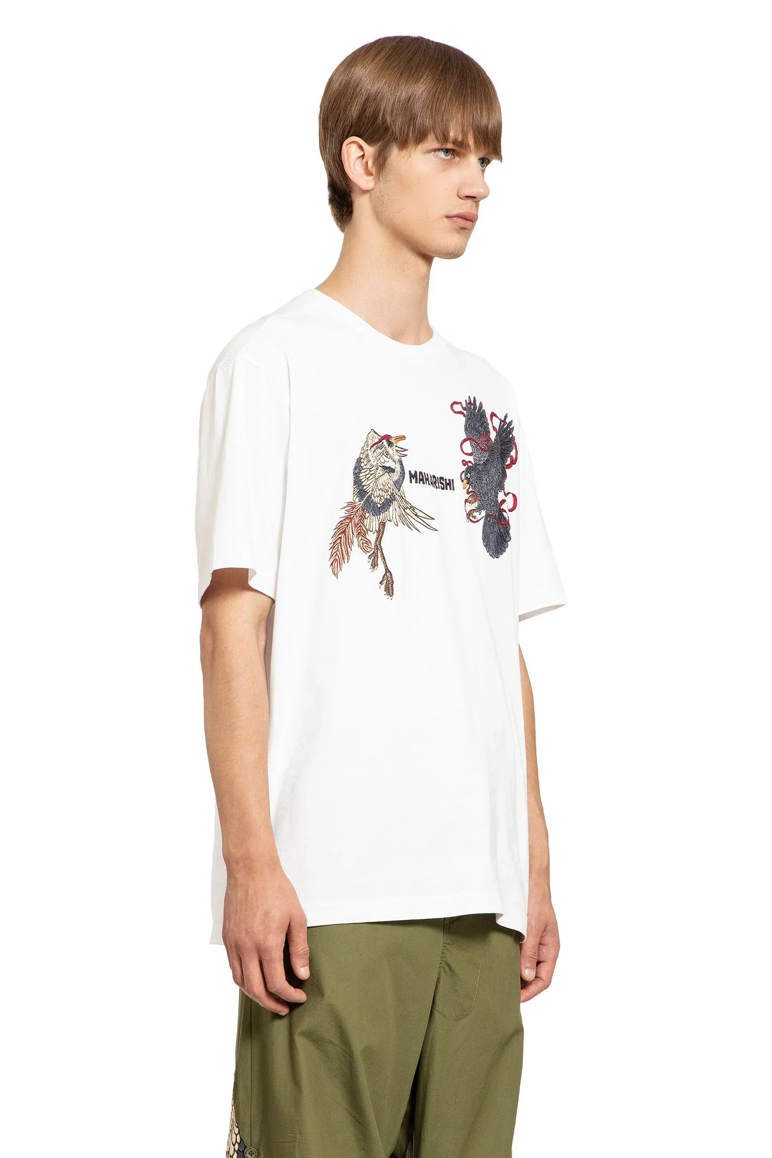Black-Crow-White-Heron-T-Shirt - 2