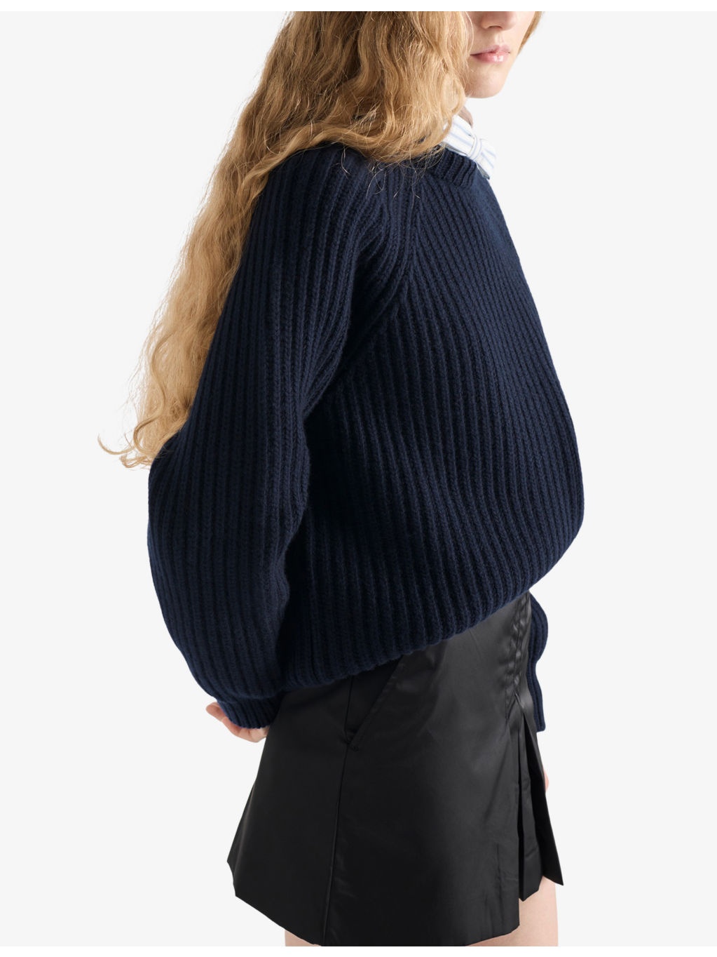 Re-Nylon Pleated Logo-Plaque Woven Mini Skirt - 6