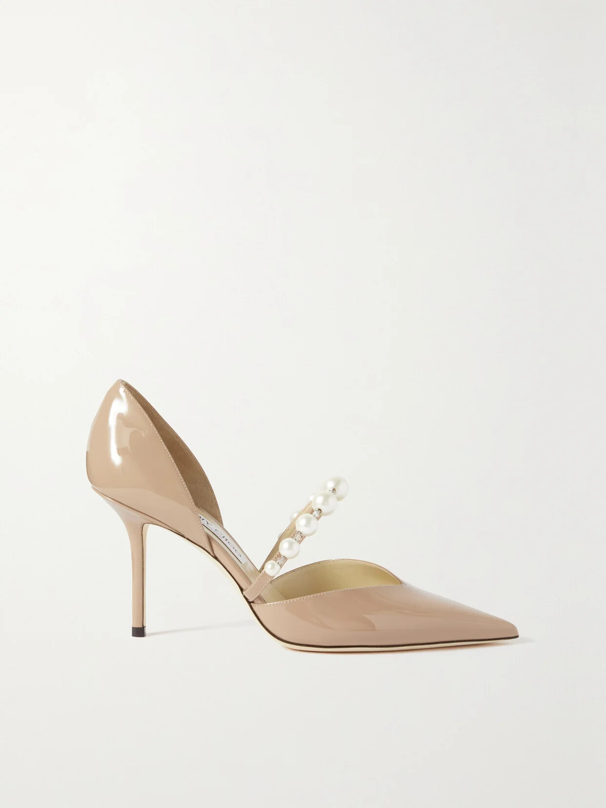 Aurelie 85 Embellished Patent-leather Point-toe Pumps - 1