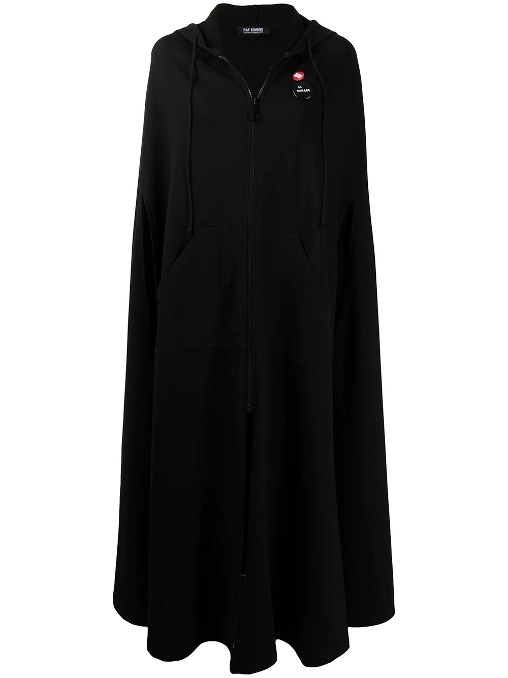 long hooded cape coat - 1